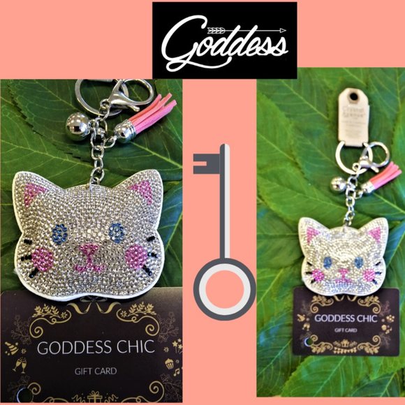 Crystal Avenue Accessories Kitty Cat Keychain Poshmark